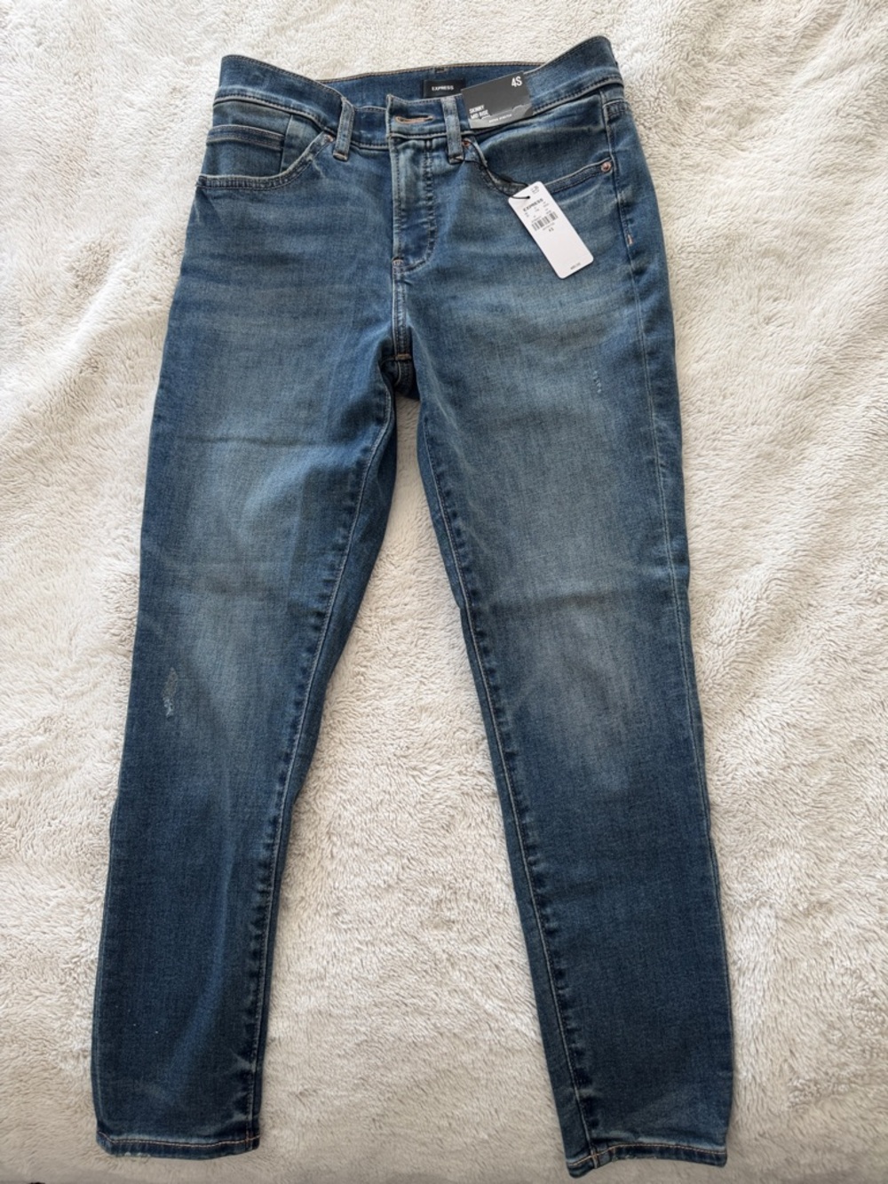 Express Women's Dark Blue Skinny Jeans